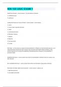 KIN 122 UIUC EXAM 1 Question and answers latest update 