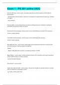 Exam 1 - PS 201 online UIUC Question and answers latest update 
