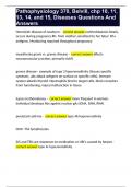 Pathophysiology 370&comma; Belvill&comma; chp 10&comma; 11&comma; 13&comma; 14&comma; and 15&comma; Diseases Questions And Answers 