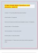 CCMA EXAM &lpar;NHA&rpar; Questions and  answers&comma; rated A&plus;&sol; Examminable Questions and answers For 2024&sol;25&period; Rated A&plus;