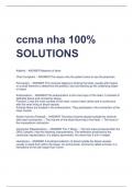 ccma nha 100%  SOLUTIONS