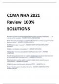 CCMA NHA 2021  Review 100&percnt;  SOLUTIONS