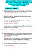 HESI MATERNITY TEST BANK MATERNITY HESI 1&2 TESTBANK (2019/2023) |QUESTIONS  WITH 100%VERIFIED ANSWERS & RATIONALE, A+ GUID