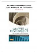 Download All Growth and Development Across the Lifespan 2nd Edition Leifer Test Bank