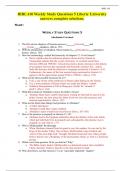 BIBL 410 Weekly Study Questions 5 Liberty University answers complete solutions.   NAME:  