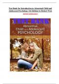 (DOWNLOAD) Introduction to Abnormal Child and Adolescent Psychology 3rd Edition by Robert Weis