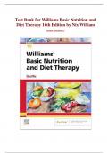 Chapters for Nix William: Williams Basic Nutrition and Diet Therapy 16th Edition by Nix William