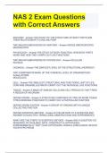 NAS 2 Exam Questions with Correct Answers