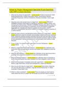 Relativity Project Management Specialist Exam Questions with 100&percnt; Correct Answers&period;