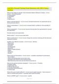 CanFitPro Personal Training Exam Questions with 100&percnt; Correct Answers