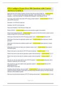 PTS Canfitpro Exam &lpar;Over 300 Questions with Correct Answers&rpar; Graded A&period;
