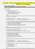 Test Bank - Growth and Development Across the Lifespan&comma; 3rd Edition Leifer&comma; Chapter 1-16 &vert; All Chapters