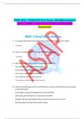  NUR 2356 &sol; NUR2356 Final Exam&colon; Multidimensional  Care I &sol; MDC 1 Final Exam Review &lpar;2023&sol;2024&rpar; Rasmussen 