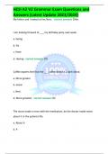 Latest Upda HESI A2 V2 Grammar Exam Questions and Answers (te 2023/2024) 
