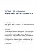 USMLE   NBME Step 1 -  Annotated Correct Answers 