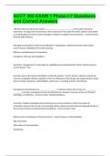 ACCT 365 EXAM 1 Phase I-7 Questions and Correct Answers