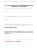 WGU Pathophysiology D236 Section 2 Musculoskeletal Real Questions and Correct Answers 