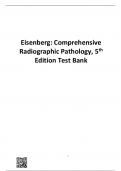 Eisenberg: Comprehensive Radiographic Pathology, 5th Edition Test Bank