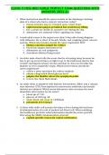 CLINIC 5 HESI MED SURGE PERFECT EXAM QUESTIONS WITH ANSWERS GRADED A+
