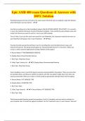 Epic AMB 400 exam Questions & Answers with  100&percnt; Solution