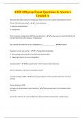 AMB 400 prep Exam Questions & Answers Graded A