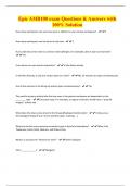 Epic AMB100 exam Questions & Answers with  100&percnt; Solution