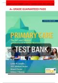 DUNPHY LATEST PRIMARY CARE 5TH EDITION LATEST TEST BANK -2024 A+ GRADE GUARANTEED PASS