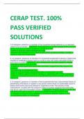CERAP TEST&period; 100&percnt;  PASS VERIFIED  SOLUTIONS