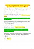 2025&sol;2026 HESI RN Pharmacology Exam Test Bank Questions & Answers &lpar;Actual Exam&rpar;