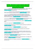 CDFM - Module 2 Latest Update 2024 400 Questions and Verified Correct Answers Guaranteed Success