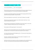Aceable Level 1 &lpar;ch&period; 1-3&rpar; Questions and answers latest update 