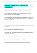 Aceable Agent Texas Real Estate Principles I Questions and answers latest update 