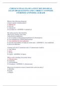 CIDESCO FINAL EXAM LATEST 2023-2024 REAL  EXAM 200 QUESTIONS AND C ORRECT ANSWERS &lpar;VERIFIED ANSWERS&rpar; &vert;AGR