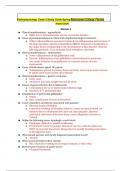 Pathophysiology  Exam 2 Study Guide Spring Rasmussen College, Florida Study Guide