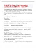 NGR 6733 Exam 1 &vert; with complete solution Latest 2024&sol;25 &vert; Rated A&plus;