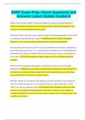 ENPC Exam Prep &sol; Exam Questions and Answers Latest Update Graded A