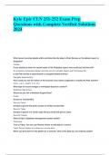 Kyle Epic CLN 251-252 Exam Prep Questions with Complete Verified Solutions 2024