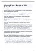 Chapter 2 Exam Questions 100&percnt; Solved&excl;&excl;