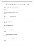ATI Peds 3 Lect 1 Iv Fluids Dehydration Exam Study Guide