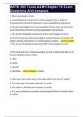 ANTH 202 Texas A&M Chapter 10 Exam Questions And Answers 