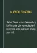 Classical theory of economics 
