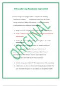ATI LEADERSHIP PROCTORED EXAM &lpar; 10 VERSIONS&rpar; 2024