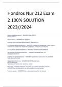 UPDATED Hondros Nur 212 Exam 2 100% SOLUTION 2023//2024
