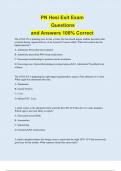 PN Hesi Exit Exam Questions and Answers 100% Correct
