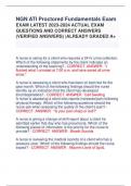 NGN ATI Proctored Fundamentals Exam EXAM LATEST 2023-2024 ACTUAL EXAM QUESTIONS AND CORRECT ANSWERS (VERIFIED ANSWERS) |ALREADY GRADED A+