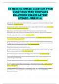 OB HESI: ULTIMATE QUESTION PACK QUESTIONS WITH COMPLETE  SOLUTIONS 2024/25 LATEST  UPDATE…GRADE A+