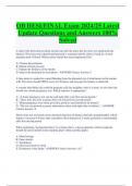 OB HESI&sol;FINAL Exam 2024&sol;25 Latest  Update Questions and Answers 100&percnt;  Solved 