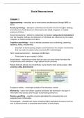 Social Neuroscience - book summary for 1st exam (chapters 1-4)
