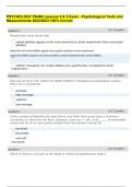  PSYCHOLOGY PS460 Lessons 4 & 5 Exam - Psychological Tests and Measurements 2022&sol;2023 100&percnt; Correct