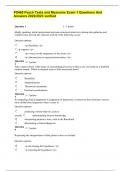  PS460 Psych Tests and Measures Exam 1 Questions And Answers 2022&sol;2023 verified
